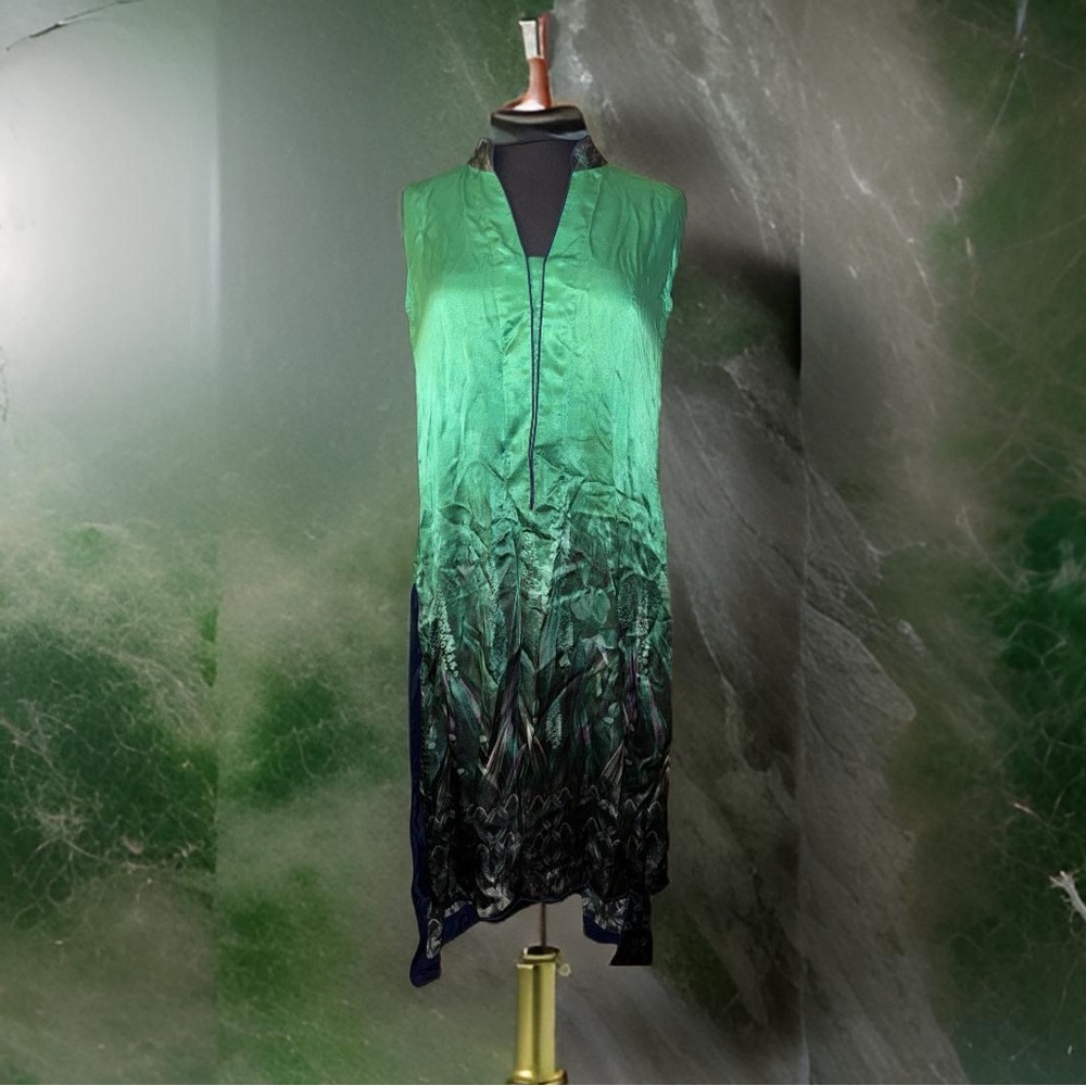 Emerald Silk Sleeveless